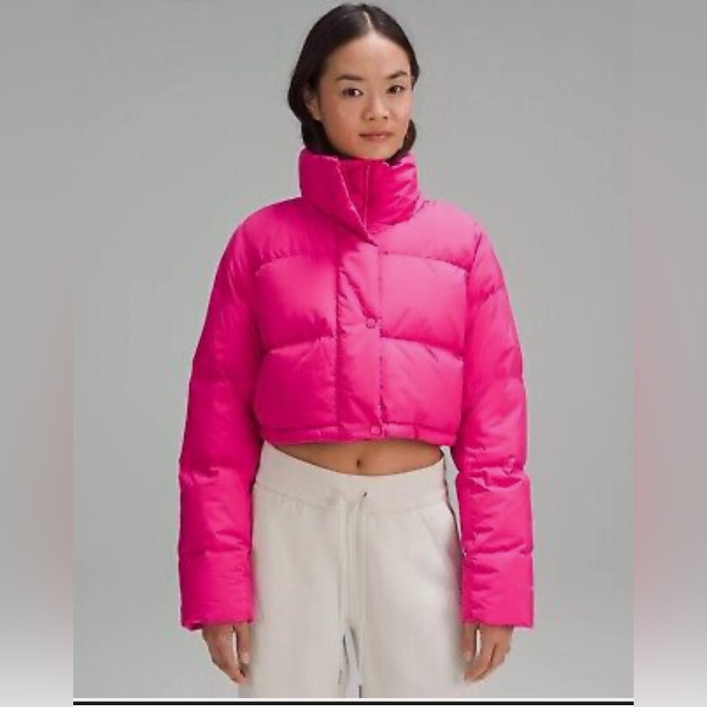 Wunder puff super cropped Jacket pink